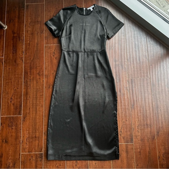 Calvin Klein Jeans Dresses & Skirts - CALVIN KLEIN JEANS Maxi Slip Black Dress Sz MED